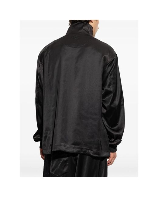 Y-3 Black Sweatshirt With A Stand-Up Collar
