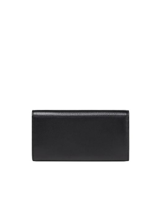 Fendi Black Ff Continental With Chain