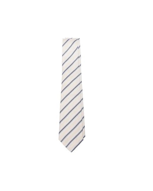 Canali White Tie Silk-Linen for men