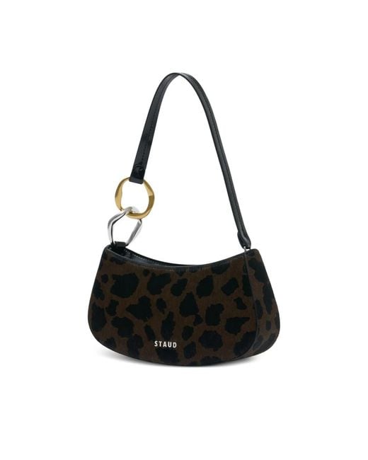 Staud Black Mini Ollie Shoulder Bag