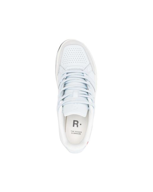 On Shoes White The Rouger Perforated-Detail Sneakers