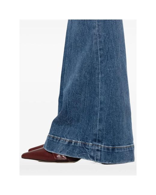 Seafarer Blue Denim Flared Jeans
