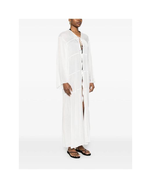 Bondi Born White Cremona Tie-Fastening Cover-Up