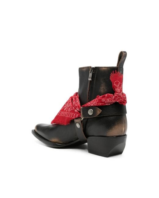 Golden Goose Deluxe Brand Red Debby Pointed-Toe Boots for men