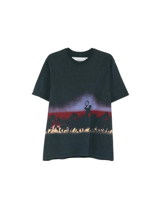 One Of These Days Blue Driftin' Back Graphic-Print T-Shirt for men