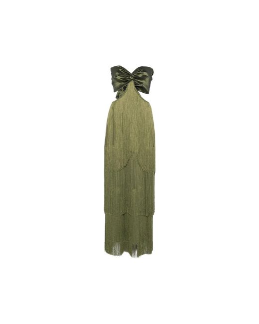 Bless Green Bow-Detail Maxi Dress