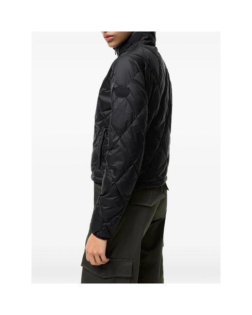 Burberry Black Checker-Tape Quilted Nylon Bramford Jacket