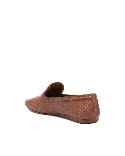 Dragon Diffusion Brown Woven Loafers