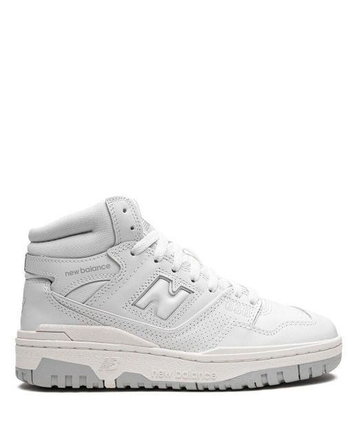 New Balance White 650 "Triple" Sneakers
