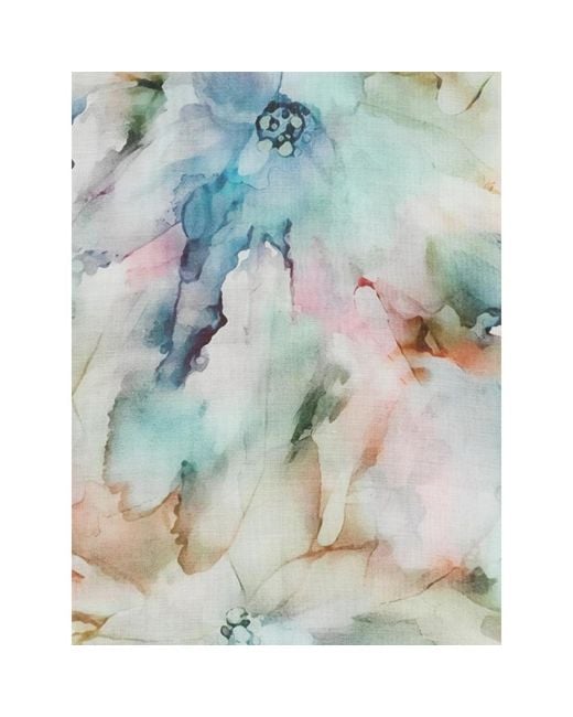 D'Aniello Blue Floral Scarf