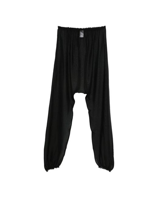 Paloma Wool Black Silk Palazzo Trousers