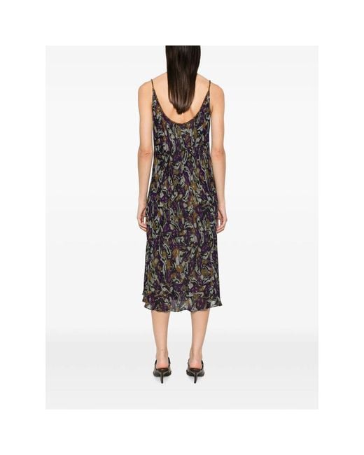 Dries Van Noten Multicolor Bead-Embellished Midi Dress