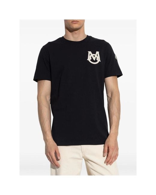 Moncler Black T-Shirts & Vests for men