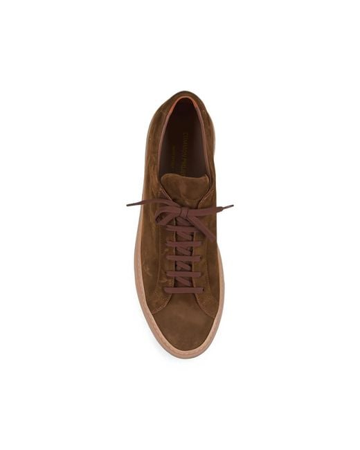 Common Projects Brown Achilles Suede Sneakers for men