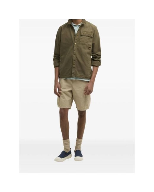 Barbour Green Overshirt Cotton for men