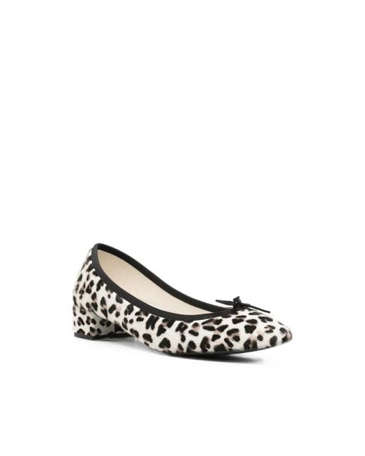Repetto Multicolor Leopard-Print Bow-Detail Pumps