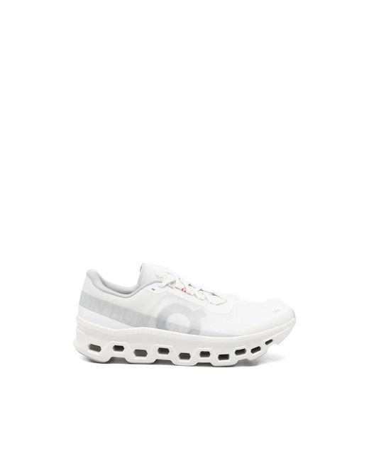On Shoes White Cloudmonster 1 Mesh Sneakers for men