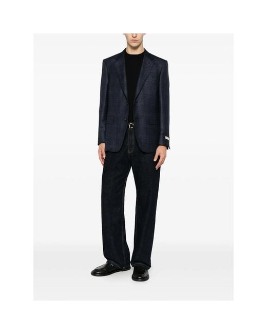 Canali Blue Jacket for men