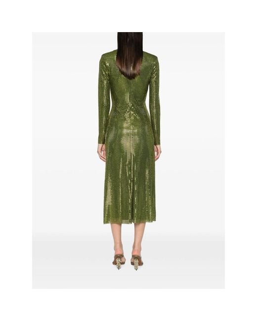 Self-Portrait Green Dresses