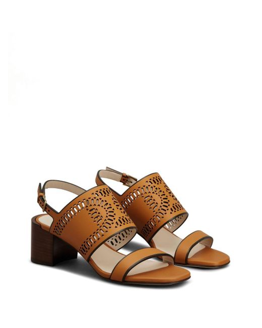 Tod's Brown 55Mm Leather Sandals