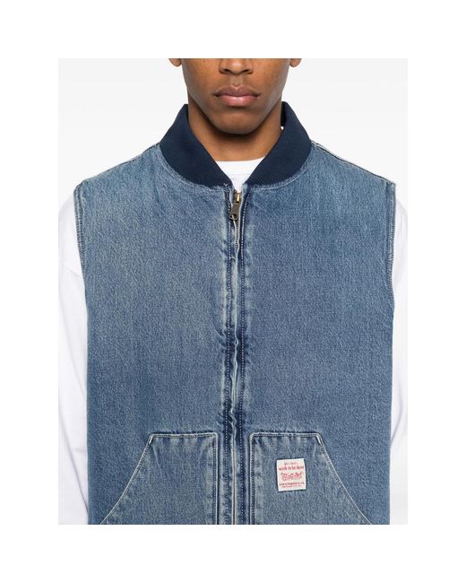 Levi's Blue Vests for men