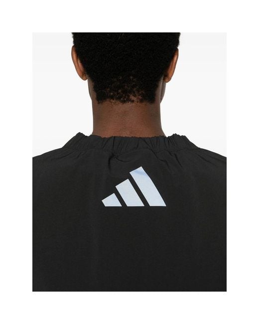 Adidas X Entire Studios Black X Entire Studios Reflective-Detail Performance Sweatshirt for men