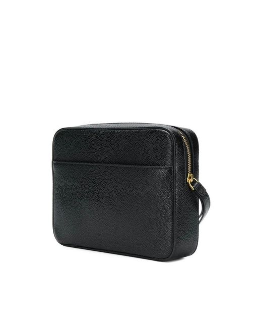 Thom Browne Black Zip-Up Pouch for men