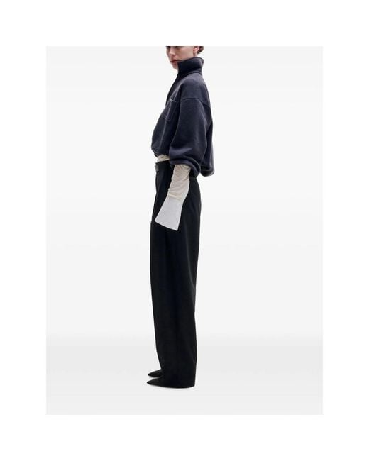 DARKPARK Black Belted Pleated Trousers