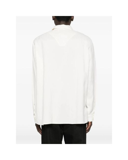 Studio Nicholson White Collar Shirt for men