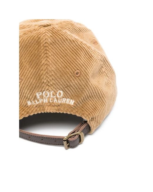 Ralph Lauren Natural Corduroy Woven Baseball Cap