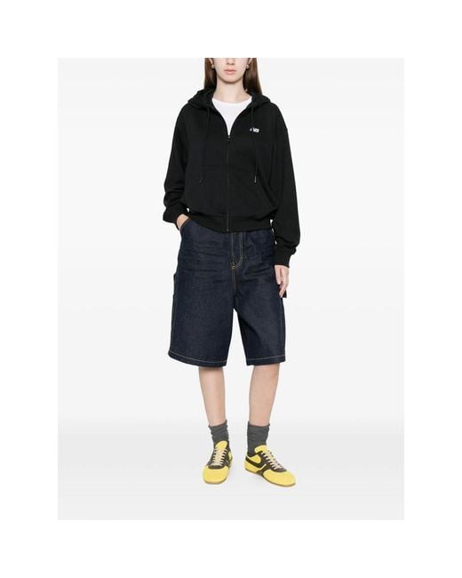 New Balance Black Zip Fastening Hooded Sweatshirt