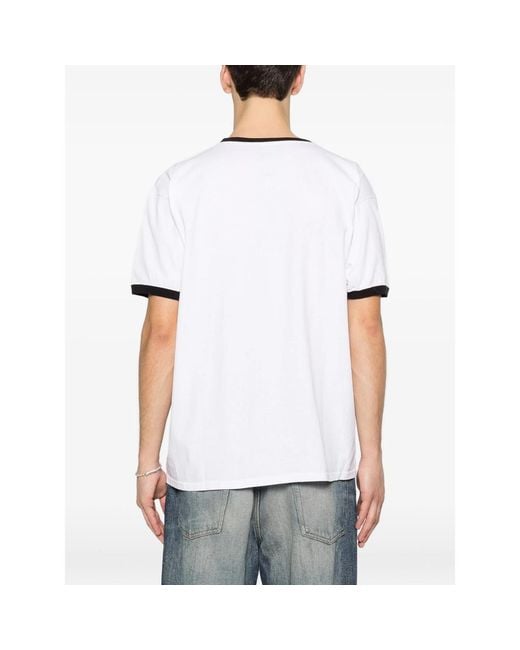 WILD DONKEY White Print Crew-Neck T-Shirt for men
