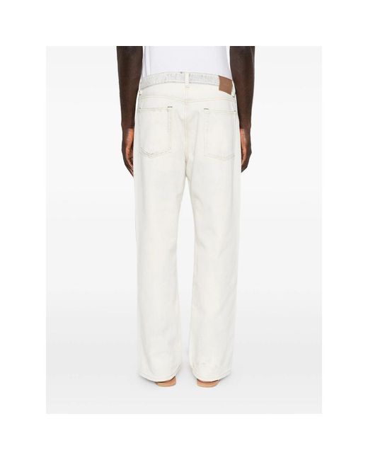 Our Legacy Natural Third Cut Wide-Leg Distressed Jeans for men