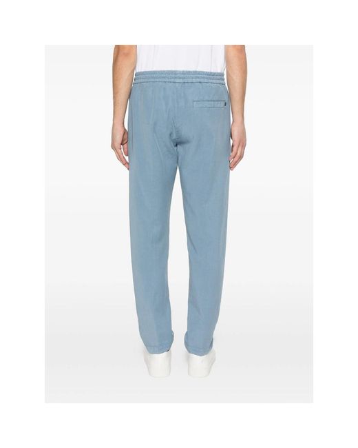 Dondup Blue Drawstring Trousers for men