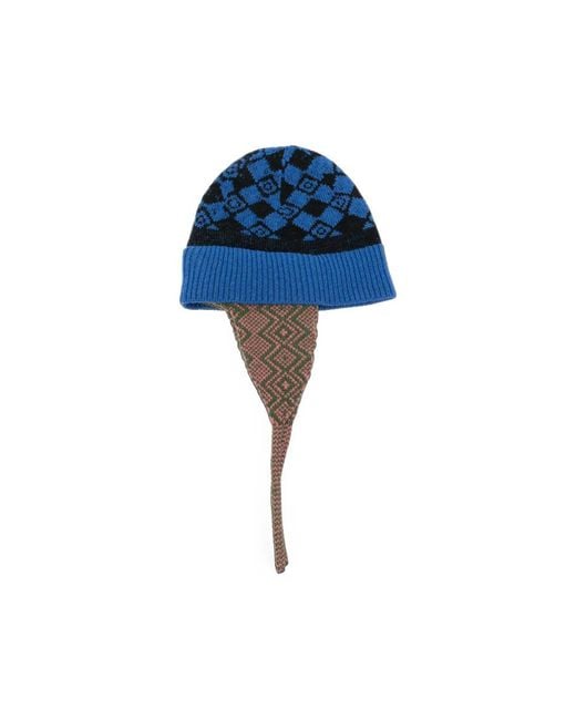Dries Van Noten Blue Hats for men