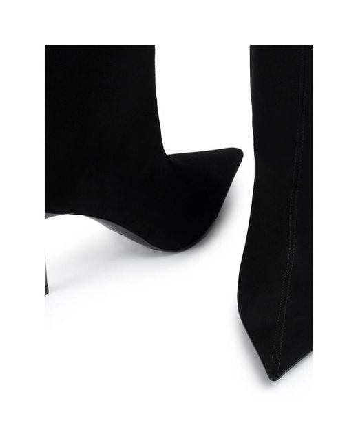 Le Silla Black Bella Pointed-Toe Boots