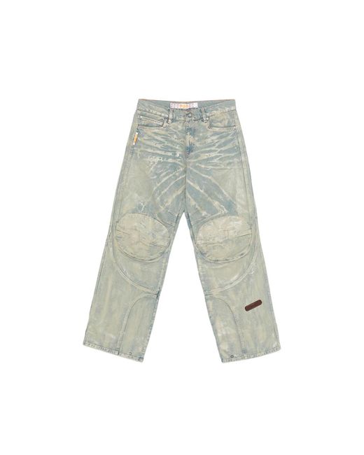 PDF Gray Biker Mice Panelled Jeans for men