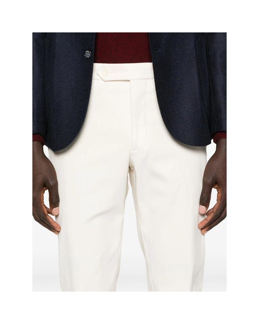 Rota White Buttoned Pants for men