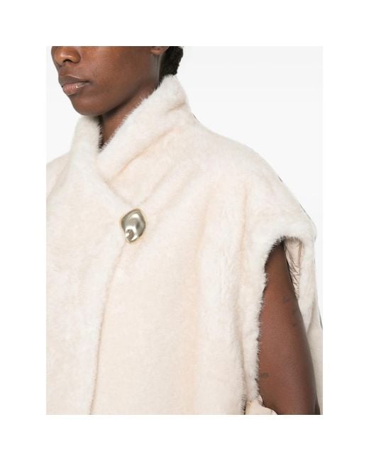 Moncler Natural Logo-Plaque Jacket