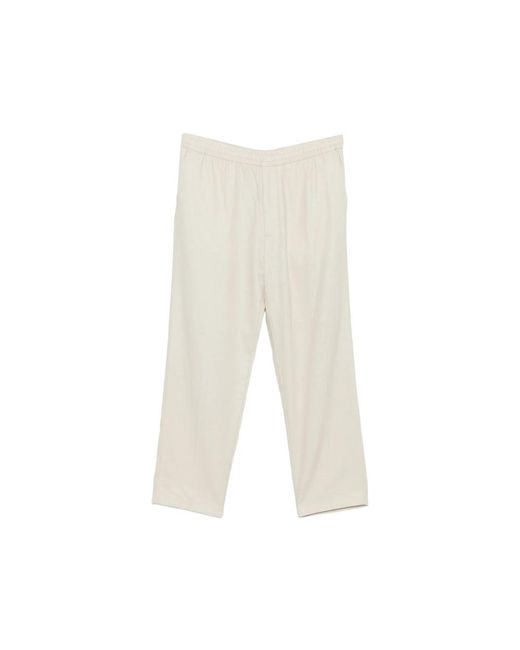 Calvin Klein White Straight Trousers for men