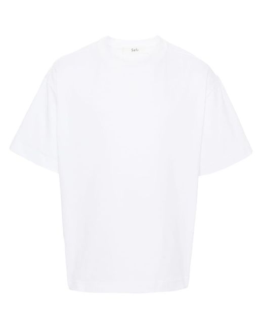 Séfr White Atelier Cotton T-Shirt for men