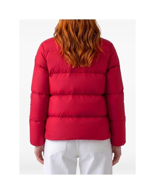 Moncler Red Vivantesse Short Down Jacket