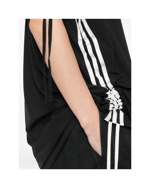 Y-3 Black Stripe Sleeve Dress