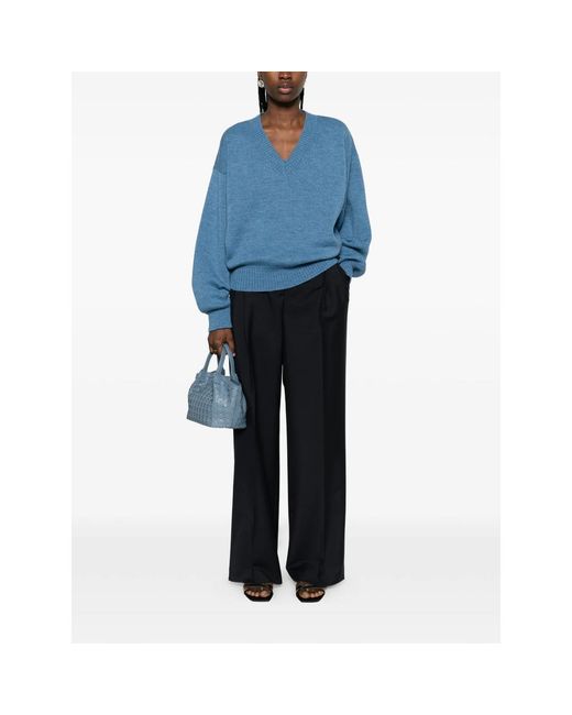 Rohe Black Pleated Trousers