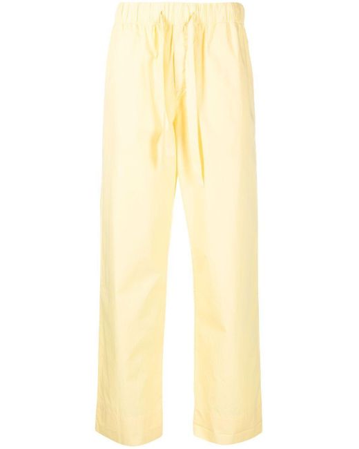 Tekla Yellow Poplin Pajama Trousers