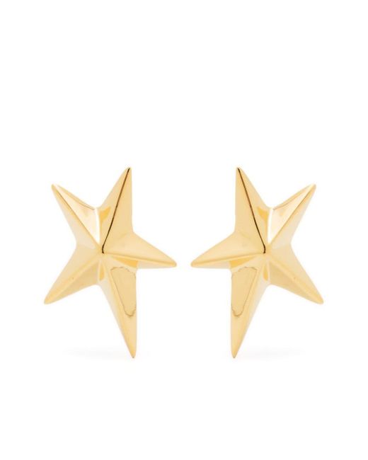 Mugler Metallic Mini Star Stud Earrings