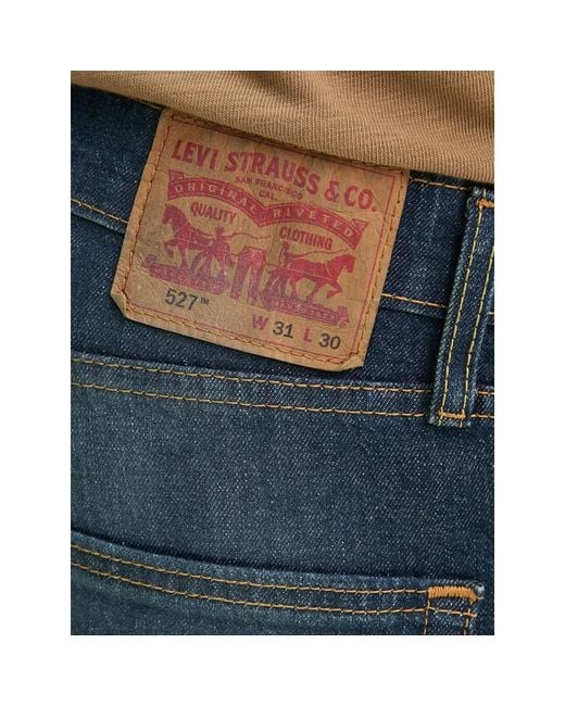 Levi's Blue 527 Five-Pockets Jeans for men