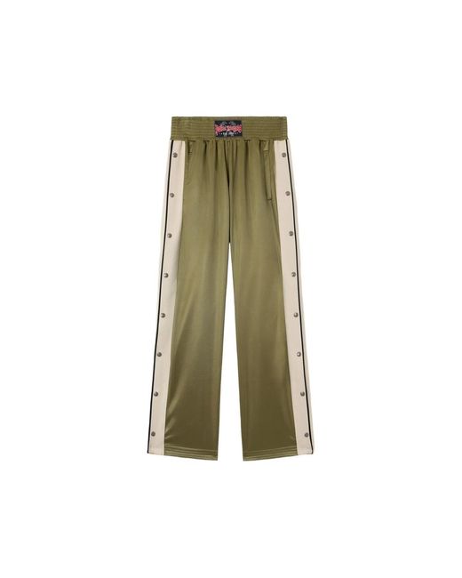 Palm Angels Green Trousers for men