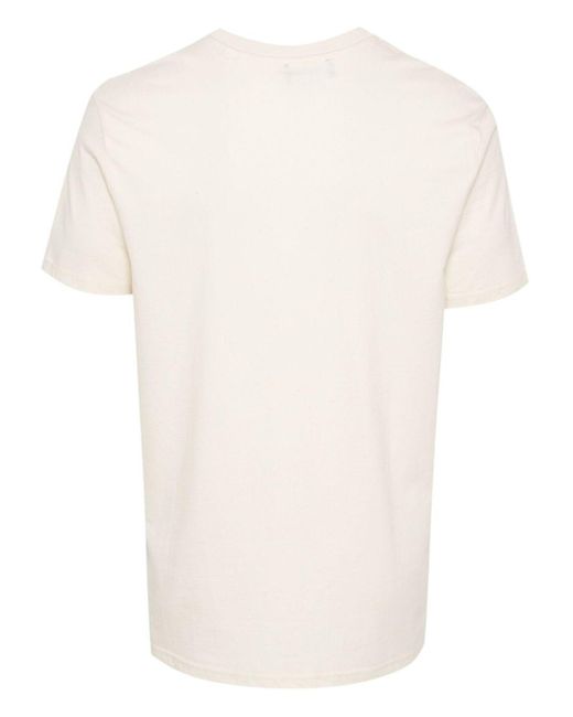 Egonlab White Graphic-Print Cotton T-Shirt for men