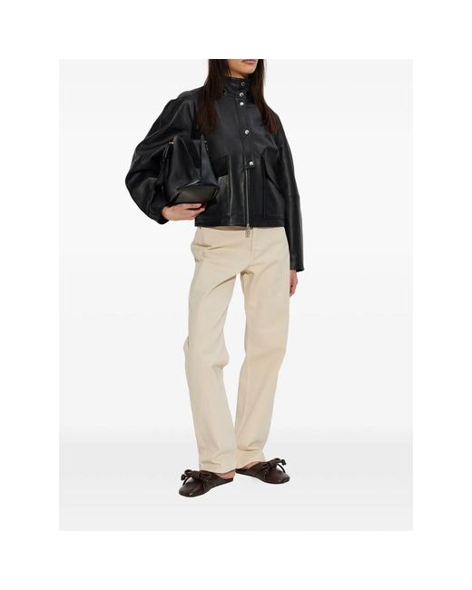 By Malene Birger Black Button Flap Jacket